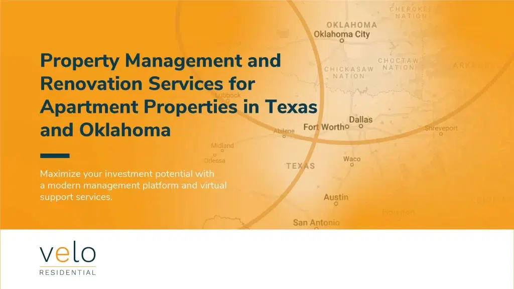 Property Management And Renovation Services For Apartment Properties In Texas And Oklahoma